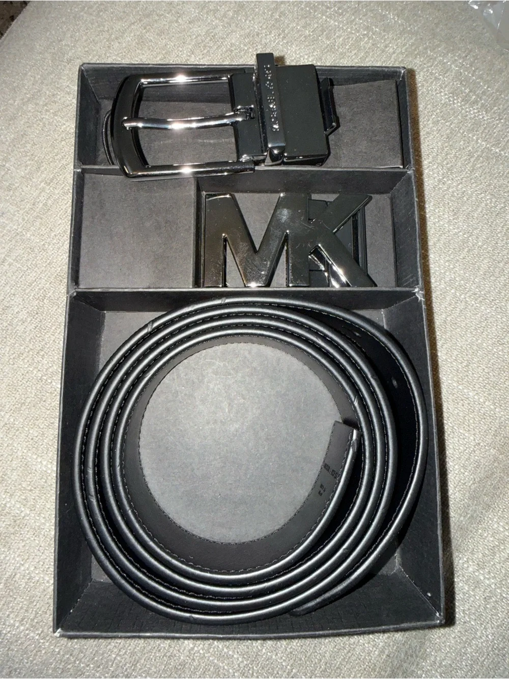 Michael Kors Brown Logo Reversible Belt